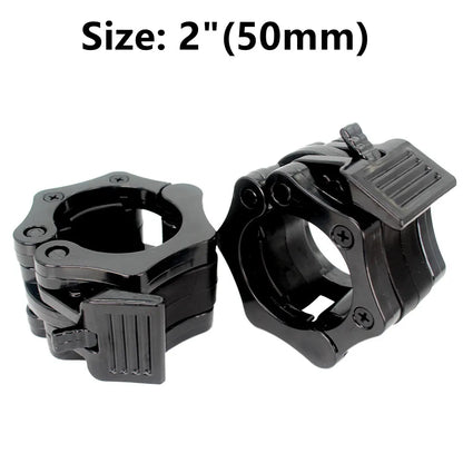 Pair of Locking 25/50Mm Diameter Standard Bar Dumbbell Barbell Collars Lock Clips Clamp Weight Lifting Gym Fitness Bodybuilding