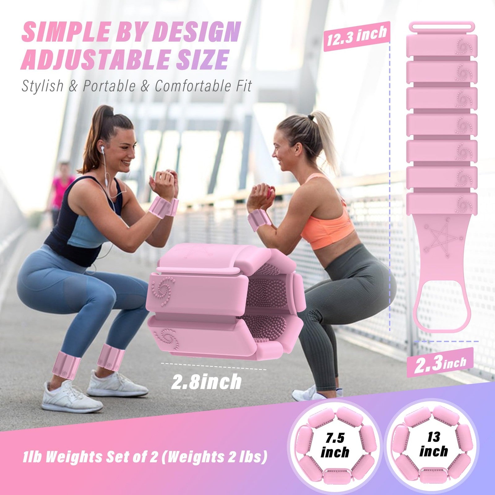 Wrist Weights, Ankle Weights for Women, Hand Weights and Leg Weights Set of 2...