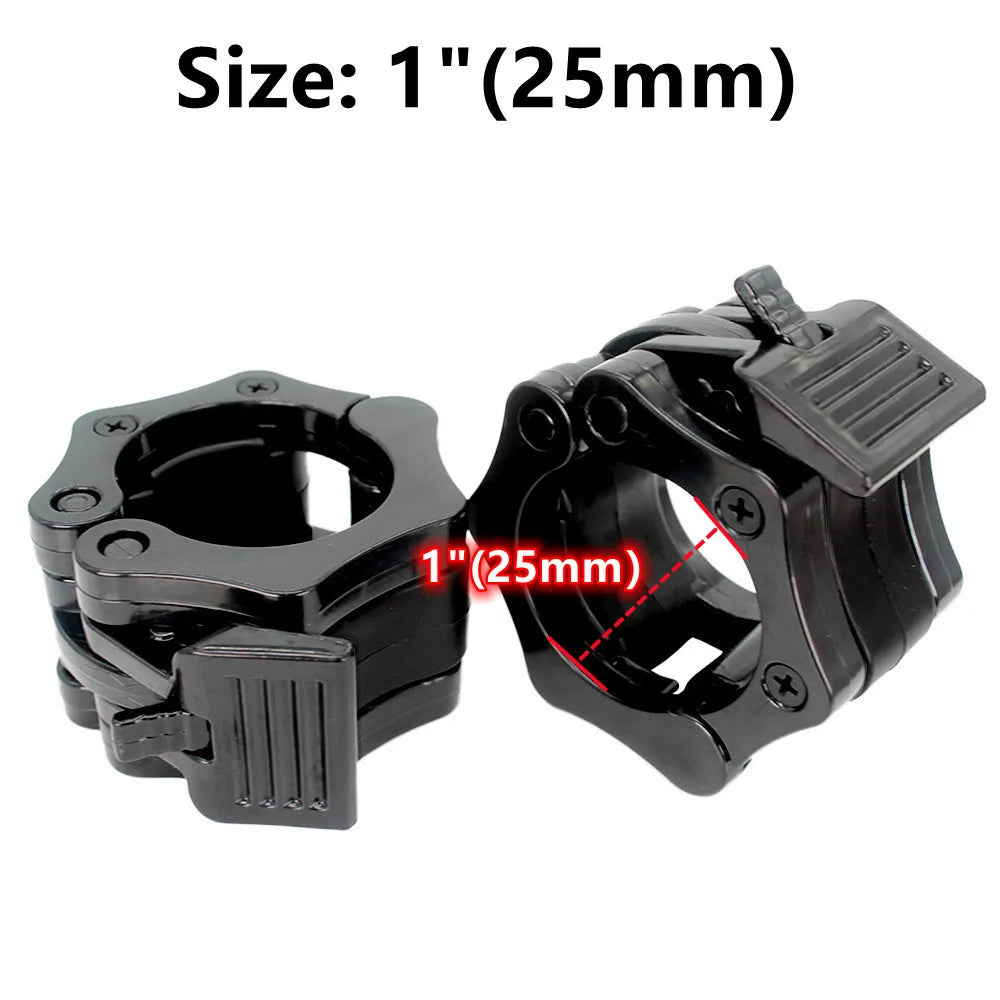 Pair of Locking 25/50Mm Diameter Standard Bar Dumbbell Barbell Collars Lock Clips Clamp Weight Lifting Gym Fitness Bodybuilding