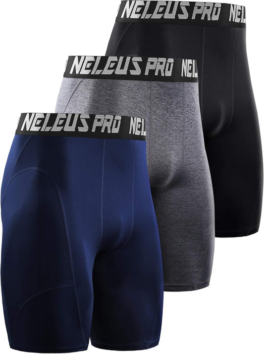 3 or 6 Pack Compression Shorts for Men Spandex Sport Shorts Running Athletic Workout Performance Baselayer Underwear