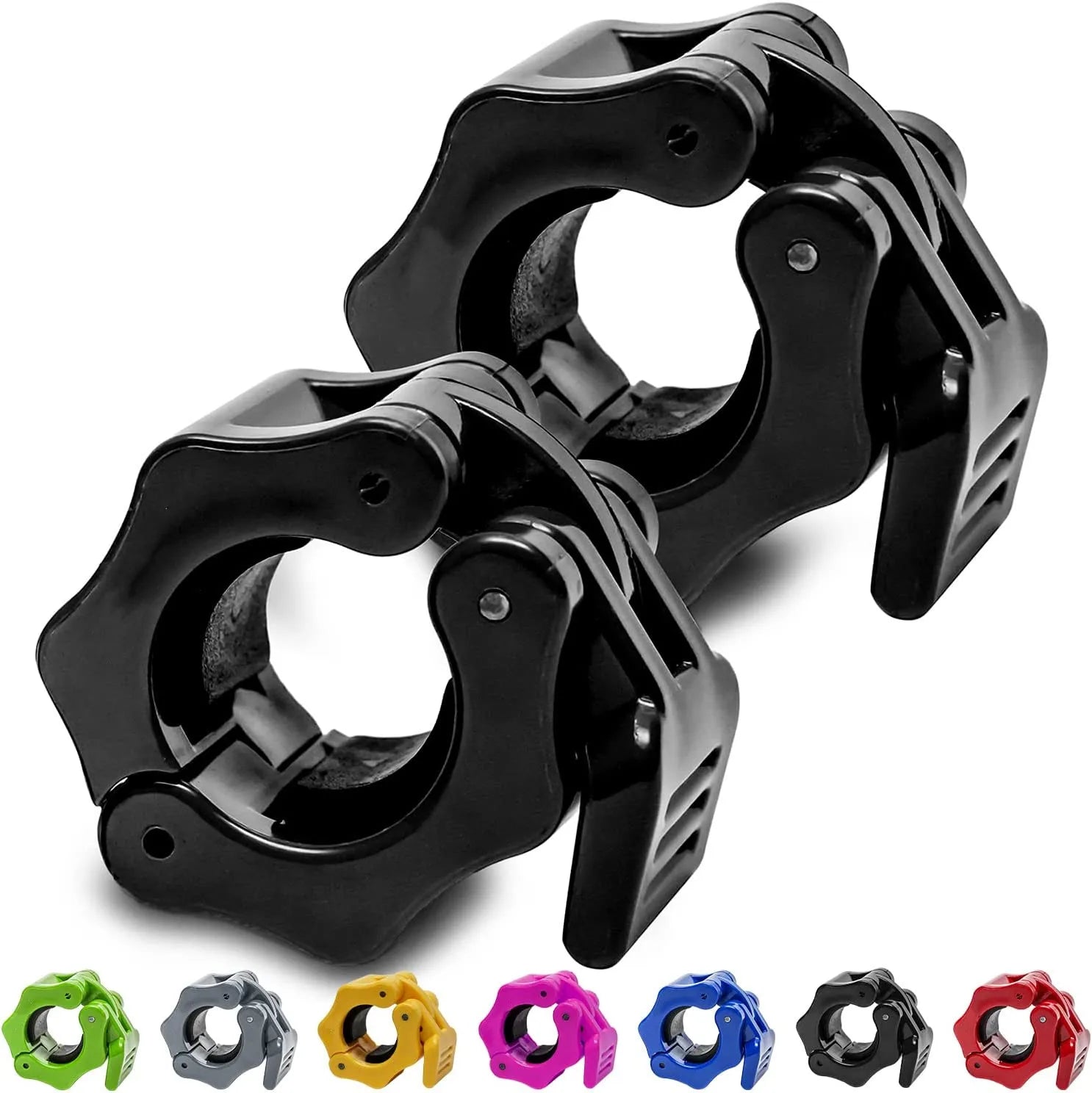 Pair of Locking 25/50Mm Diameter Standard Bar Dumbbell Barbell Collars Lock Clips Clamp Weight Lifting Gym Fitness Bodybuilding